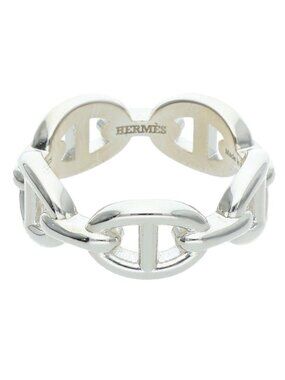 Hermes Chaine D'ancre Enchainee PM Silver Ring